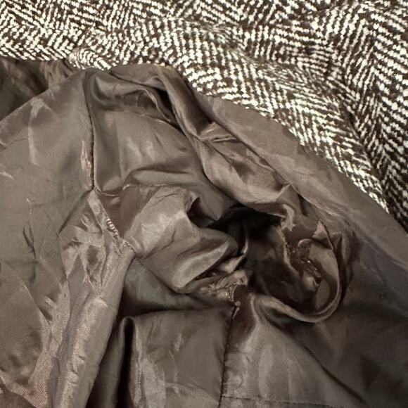 Vintage Last Kiss Tweed Dark Academia Pea Coat Jacket Plus Size 1X 90s - Picture 7 of 7